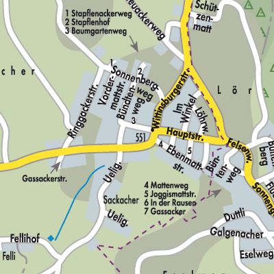 Stadtplan Känerkinden