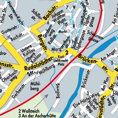 Stadtplan Kahla