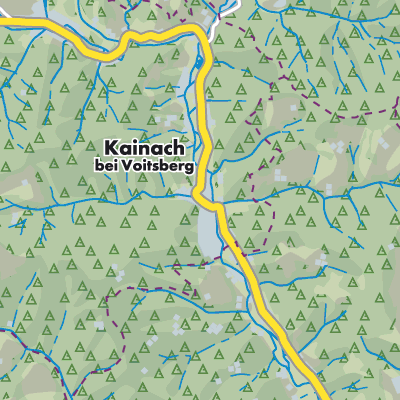 Übersichtsplan Kainach bei Voitsberg