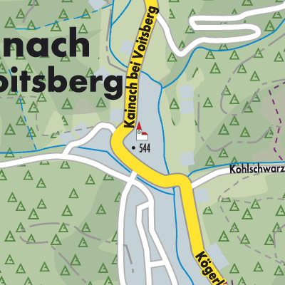 Stadtplan Kainach bei Voitsberg