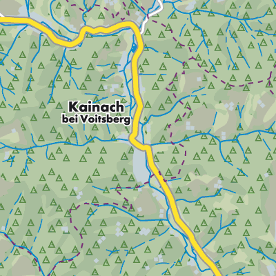 Übersichtsplan Kainach bei Voitsberg