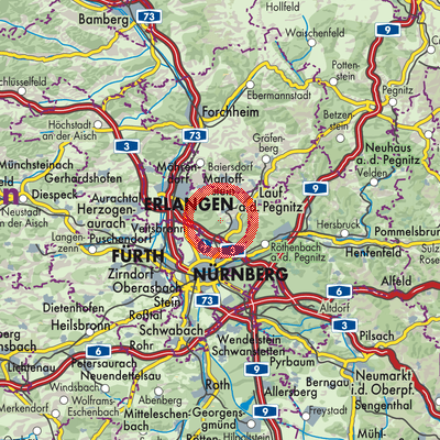 Landkarte Kalchreuther Forst