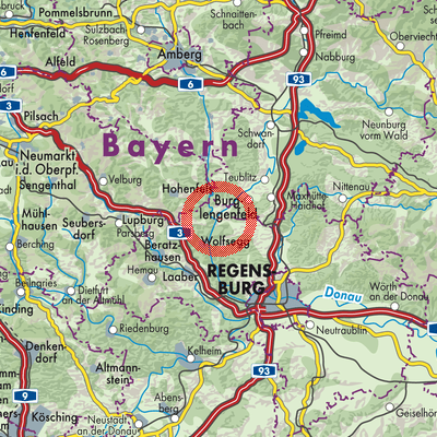 Landkarte Kallmünz (VGem)