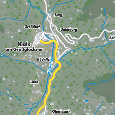 Übersichtsplan Kals am Großglockner