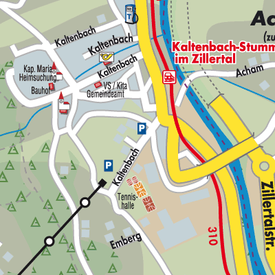 Stadtplan Kaltenbach
