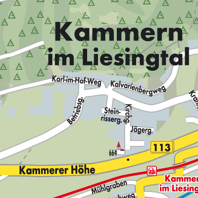 Stadtplan Kammern im Liesingtal