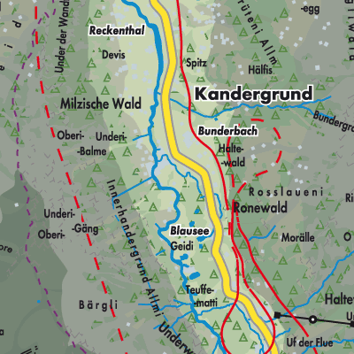 Übersichtsplan Kandergrund