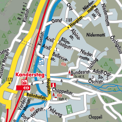 Stadtplan Kandersteg