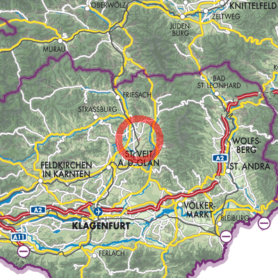 Landkarte Kappel am Krappfeld