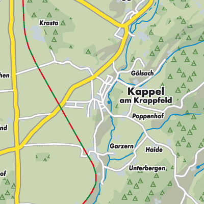 Übersichtsplan Kappel am Krappfeld