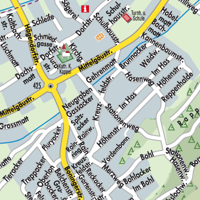 Stadtplan Kappel (SO)