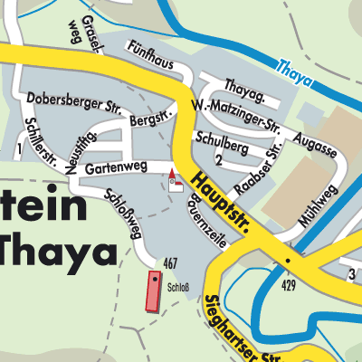 Stadtplan Karlstein an der Thaya