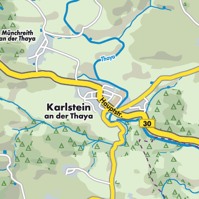Übersichtsplan Karlstein an der Thaya