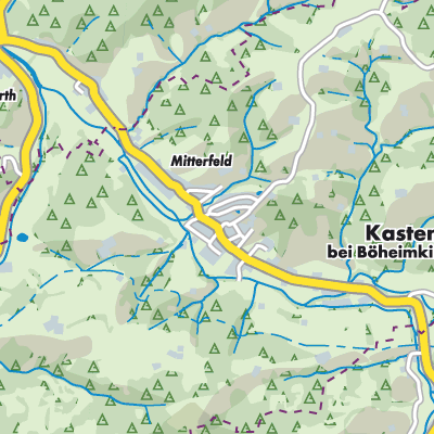 Übersichtsplan Kasten bei Böheimkirchen