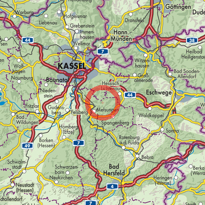 Landkarte Kehrenbach
