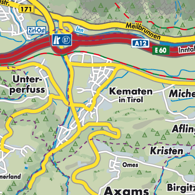 Übersichtsplan Kematen in Tirol