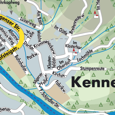 Stadtplan Kennelbach