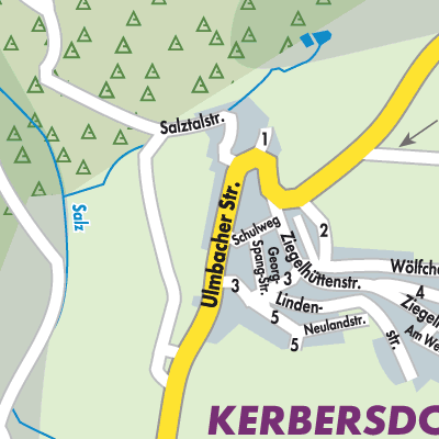 Stadtplan Kerbersdorf
