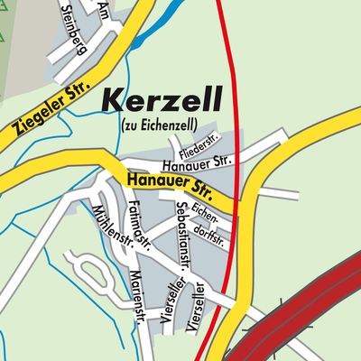 Stadtplan Kerzell