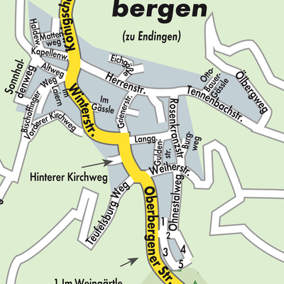 Stadtplan Kiechlinsbergen