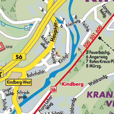 Kindberg - Stadtpläne und Landkarten