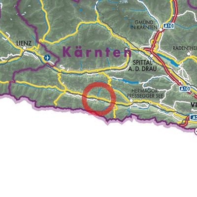 Landkarte Kirchbach