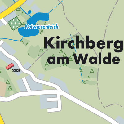 Stadtplan Kirchberg am Walde