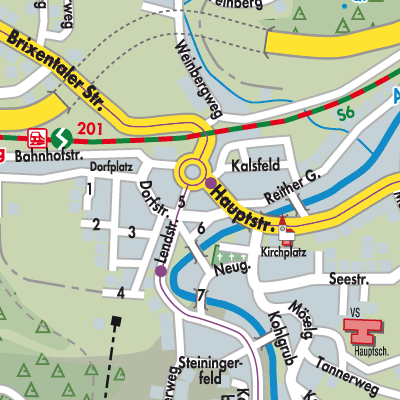 Stadtplan Kirchberg in Tirol