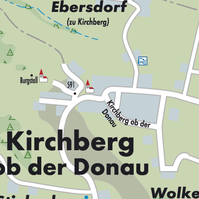 Stadtplan Kirchberg ob der Donau