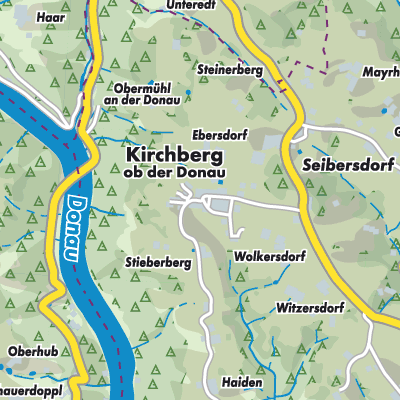 Übersichtsplan Kirchberg ob der Donau