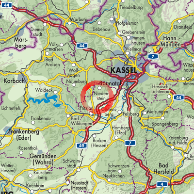 Landkarte Kirchberg