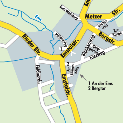 Stadtplan Kirchberg