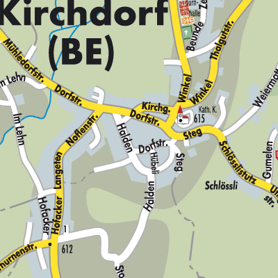 Stadtplan Kirchdorf (BE)