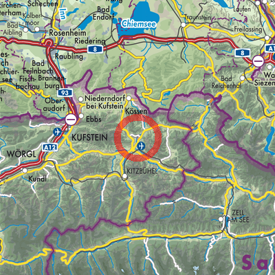 Landkarte Kirchdorf in Tirol