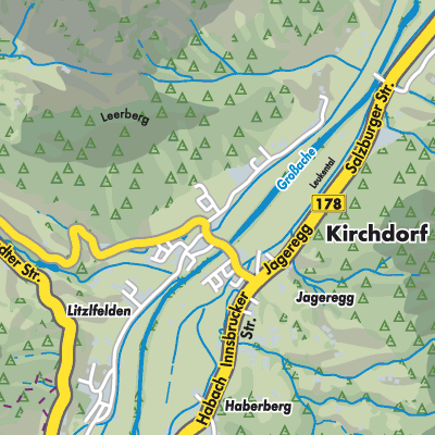 Übersichtsplan Kirchdorf in Tirol