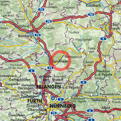 Landkarte Kirchehrenbach (VGem)