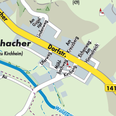 Stadtplan Kirchheim im Innkreis
