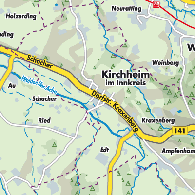 Übersichtsplan Kirchheim im Innkreis