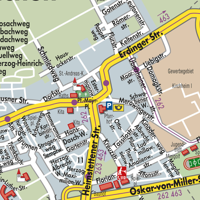 Stadtplan Kirchheim bei München