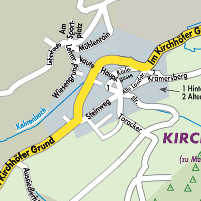 Stadtplan Kirchhof