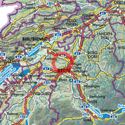 Landkarte Kirchlindach