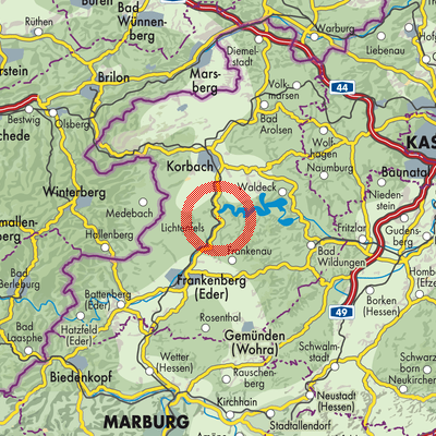 Landkarte Kirchlotheim