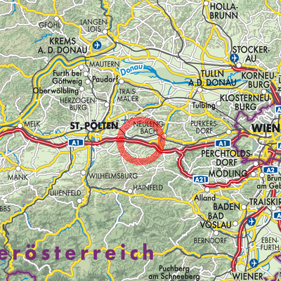 Landkarte Kirchstetten