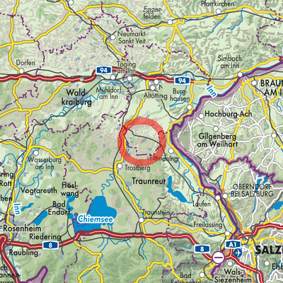Landkarte Kirchweidach (VGem)