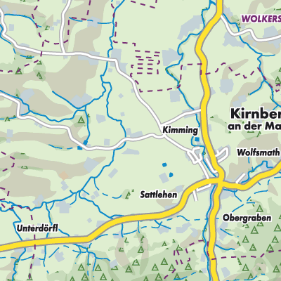 Übersichtsplan Kirnberg an der Mank