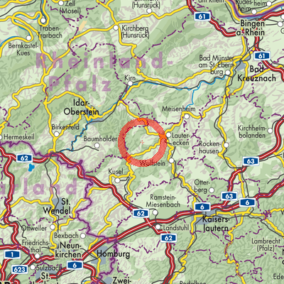 Landkarte Kirrweiler