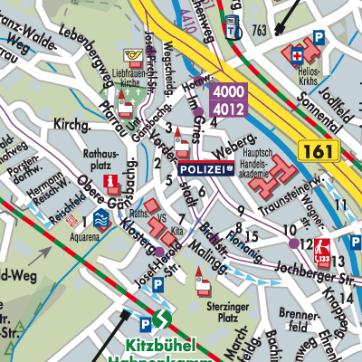 Stadtplan Kitzbühel