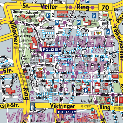 Stadtplan Klagenfurt am Wörthersee