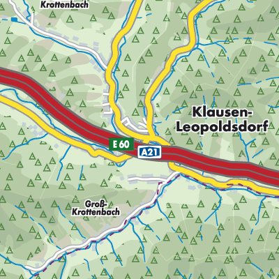 Übersichtsplan Klausen-Leopoldsdorf