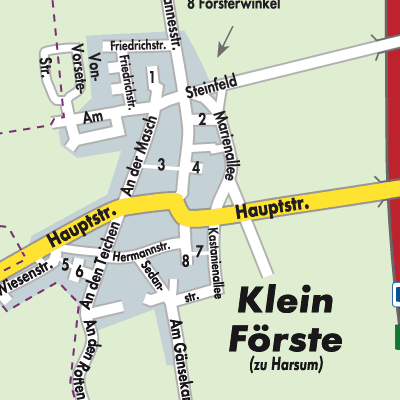 Stadtplan Klein Förste